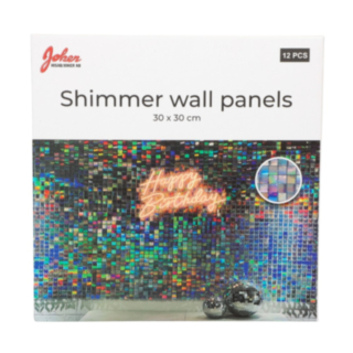Shimmer Seinäpaneeli Hopea