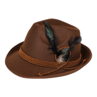 Oktoberfest Tirolerhattu Ruskea