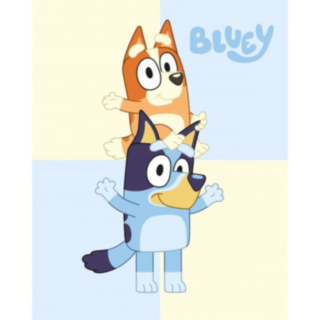 Bluey® Fleeceviltti Vaaleansininen