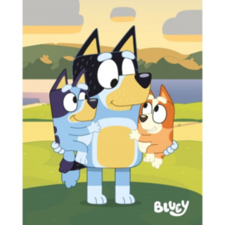 Bluey® Perhe Fleecepeitto