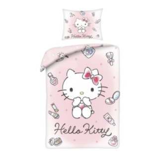 Hello Kitty® Pussilakanasetti Vaaleanpunainen