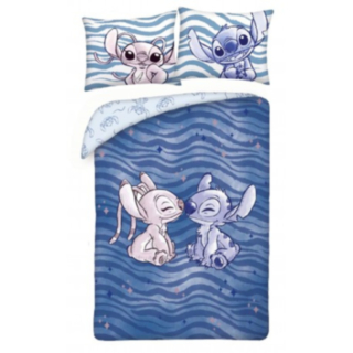 Stitch® & Angel Puuvilla Pussilakanasetti