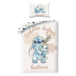 Stitch® Cuddles Puuvilla Pussilakanasetti
