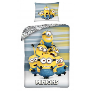 Minions® Puuvilla Pussilakanasetti Vaaleansininen