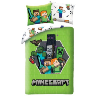 Minecraft® Vihreät Vuodevaatteet