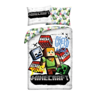 Minecraft® Graffiti Pussilakanasetti