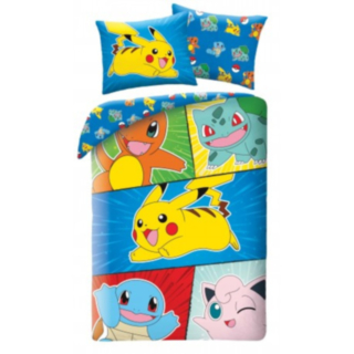 Pokémon® Comic Puuvilla Pussilakanasetti