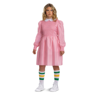 Stranger Things® Eleven pinkki mekkokostyymi