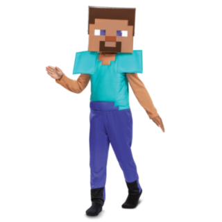 Minecraft® Steve lasten naamiaisasu