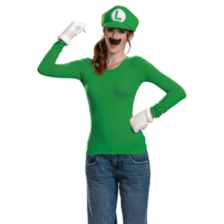 Super Mario® Luigi -asustesetti aikuisille
