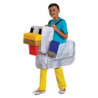 Minecraft® Carry Me -kana lasten naamiaisasu