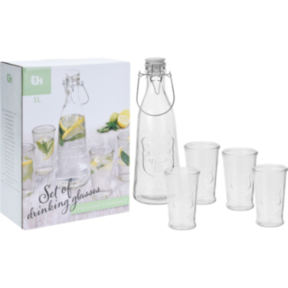 Karaffel Sæt Med Glas
