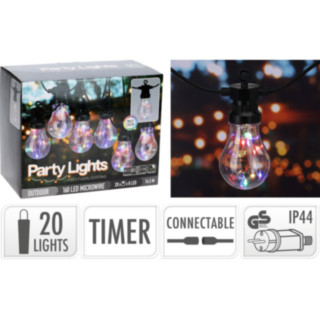 LED Party Lyskæde Multifarvet