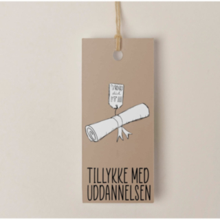 Onnittelut valmistumisen johdosta - lahjamerkki