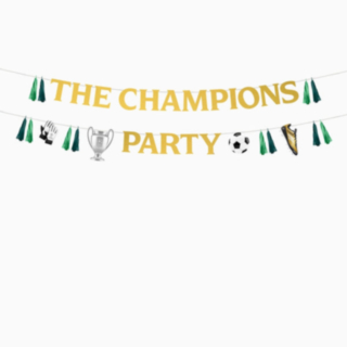 The Champions Party Jalkapallokoristenauhat Vihreä/Kulta