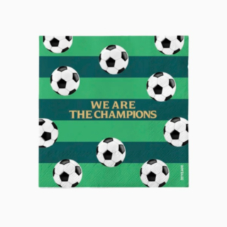 Jalkapallo We Are The Champions Servetit Vihreä