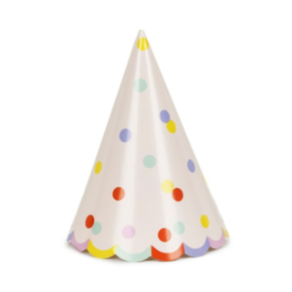 Konfetti Partyhatte Beige