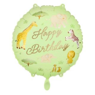 Happy Birthday Safari Folieballon