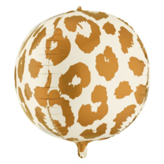Gepardplettet Kugle Folieballon
