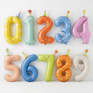 Lasten syntymäpäivä numerofoliopallo