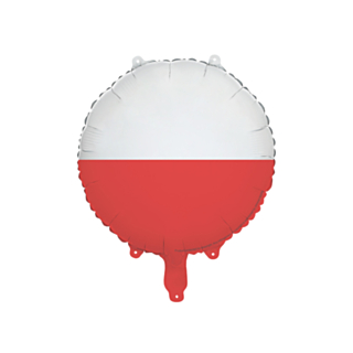 Rund Polen Flag Folieballon