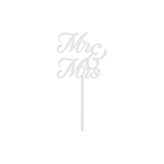 Mr & Mrs kakkutopperi valkoinen