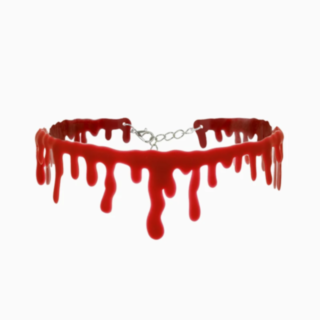Verinen choker punainen