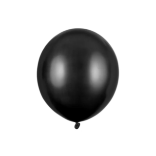 Metallimustat lateksipallot 43 cm