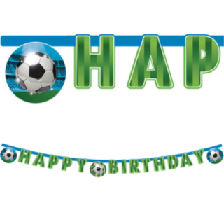 Jalkapallo Happy Birthday Paperibanneri