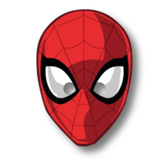 Spiderman® Pahvinaamari Punainen