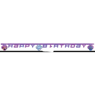 K-POP Demon Hunters® Happy Birthday Paperibanneri Violetti