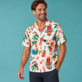 Tiki Hawaiiskjorte