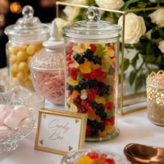 Slik Glaskrukke Til Candy Bar 800 ml
