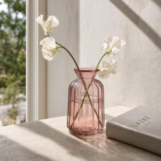 Kylie Vase Dusty Lyserød