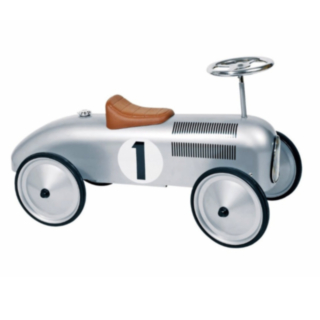 Goki® Retro Potkuauto Hopea