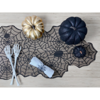 Halloween Pitsikaitaliina Musta