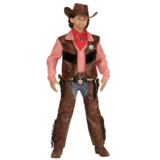 Tekonahkainen Lasten Cowboy Asu