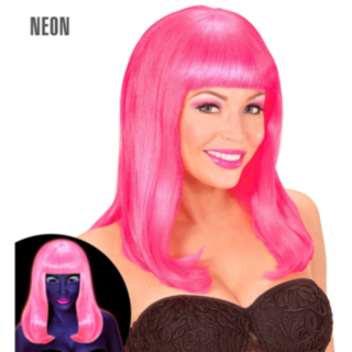 Neon Patsy -peruukki, pinkki