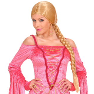 Prinsessaperuukki letillä, vaalea