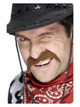 Ruskeat cowboy-viikset
