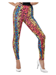 Neonväriset Leopardileggingsit
