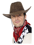 Kulunut Cowboyhattu Ruskea