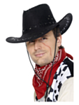 Cowboy Hattu Kulunut Musta