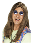 Pitkä Hippiperuukki Ruskea