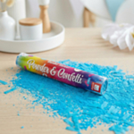 Gender Reveal Konfettitykki Sininen