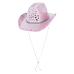Jalokivi Cowboyhattu Vaaleanpunainen