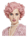 Flapper Peruukki Vaaleanpunainen