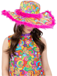 Flower Power Hippi Hattu