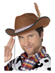 Ruskea cowboy-hattu