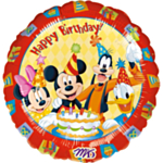 Mickey & Friends® Happy Birthday Folioilmapallo Punainen/Keltainen